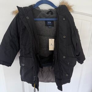 NWT Black Baby Gap Winter Coat